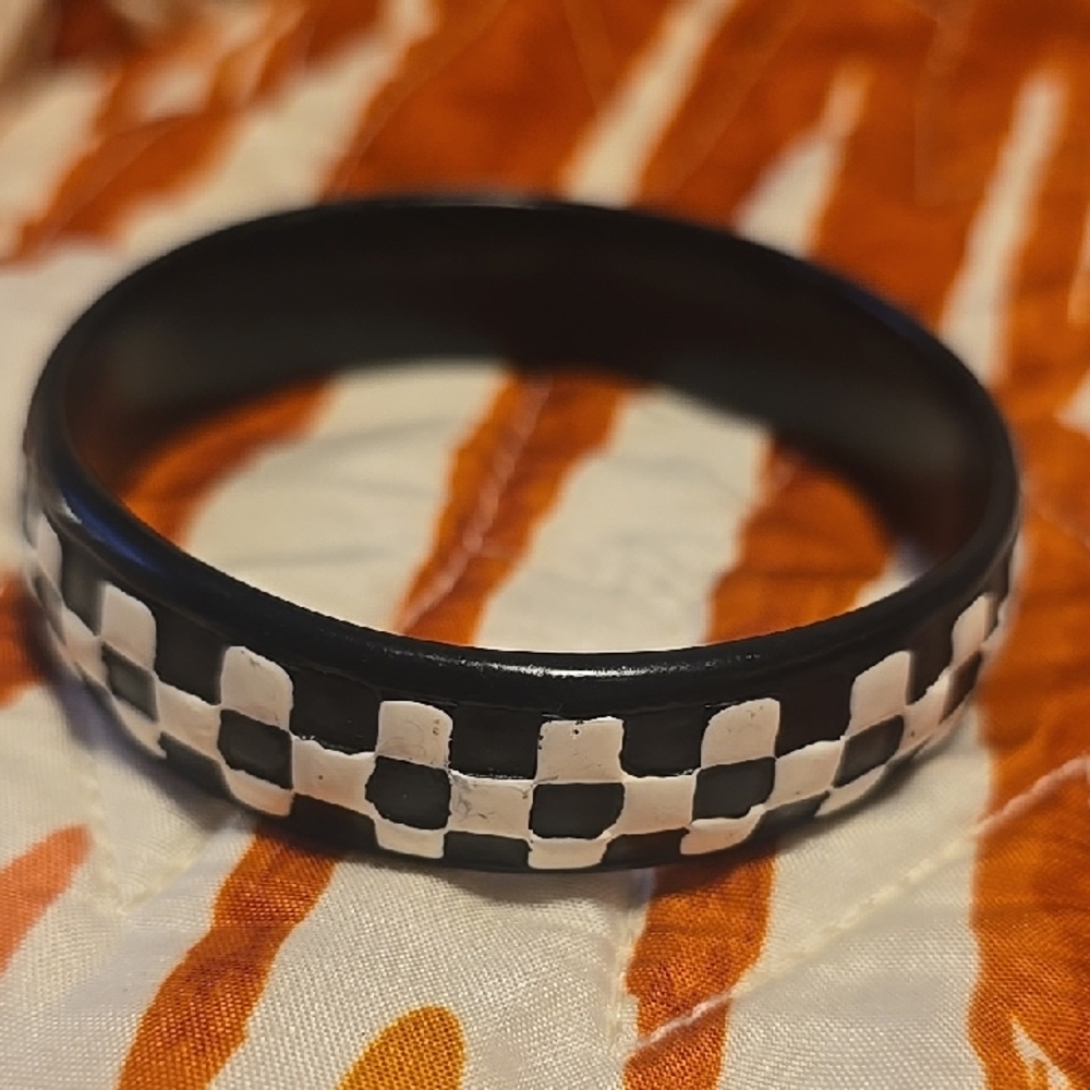 Black & White Checker Bracelet